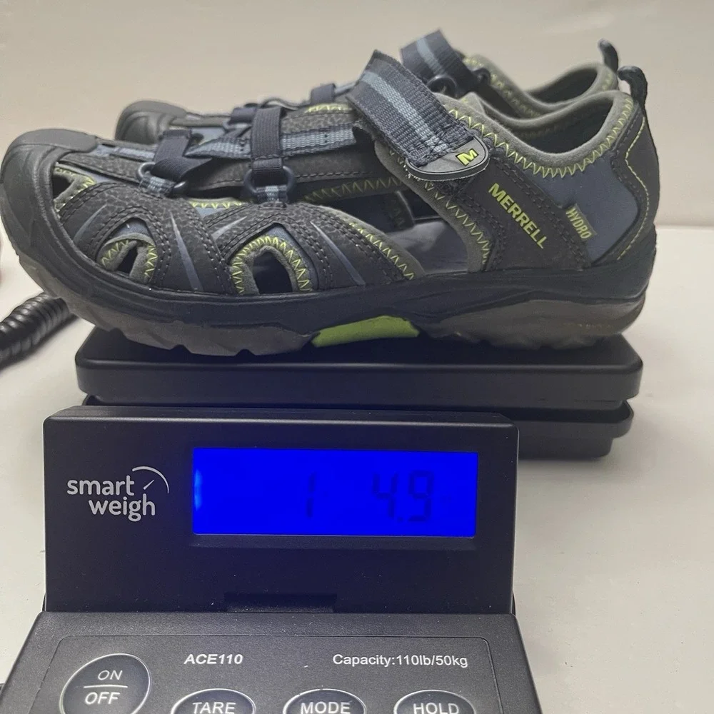 Merrell Kids Hydro‎ Hiker Waterproof Sandals Navy Green 4M Outdoor Play